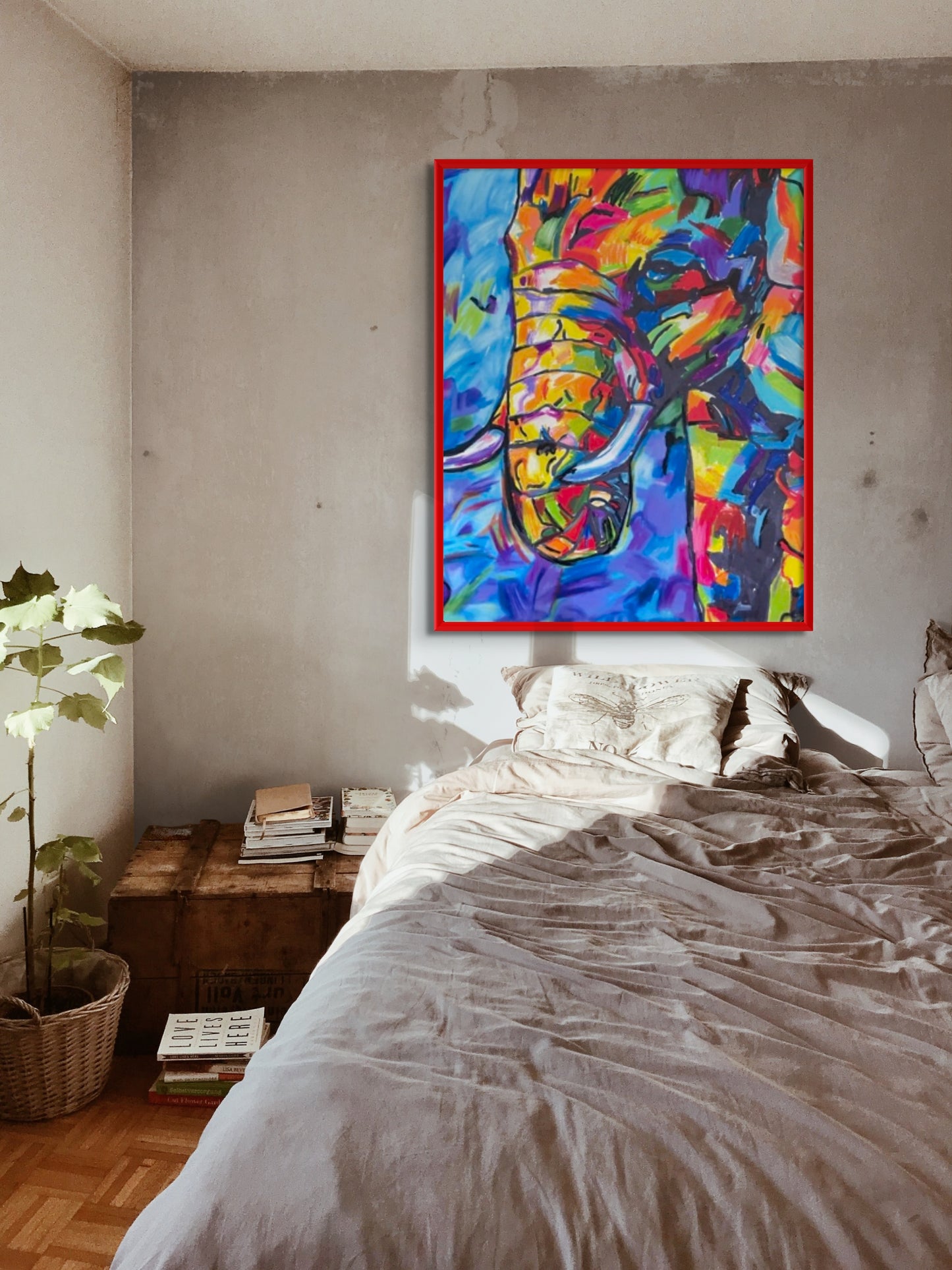 Viktor Bevanda original art Elephant