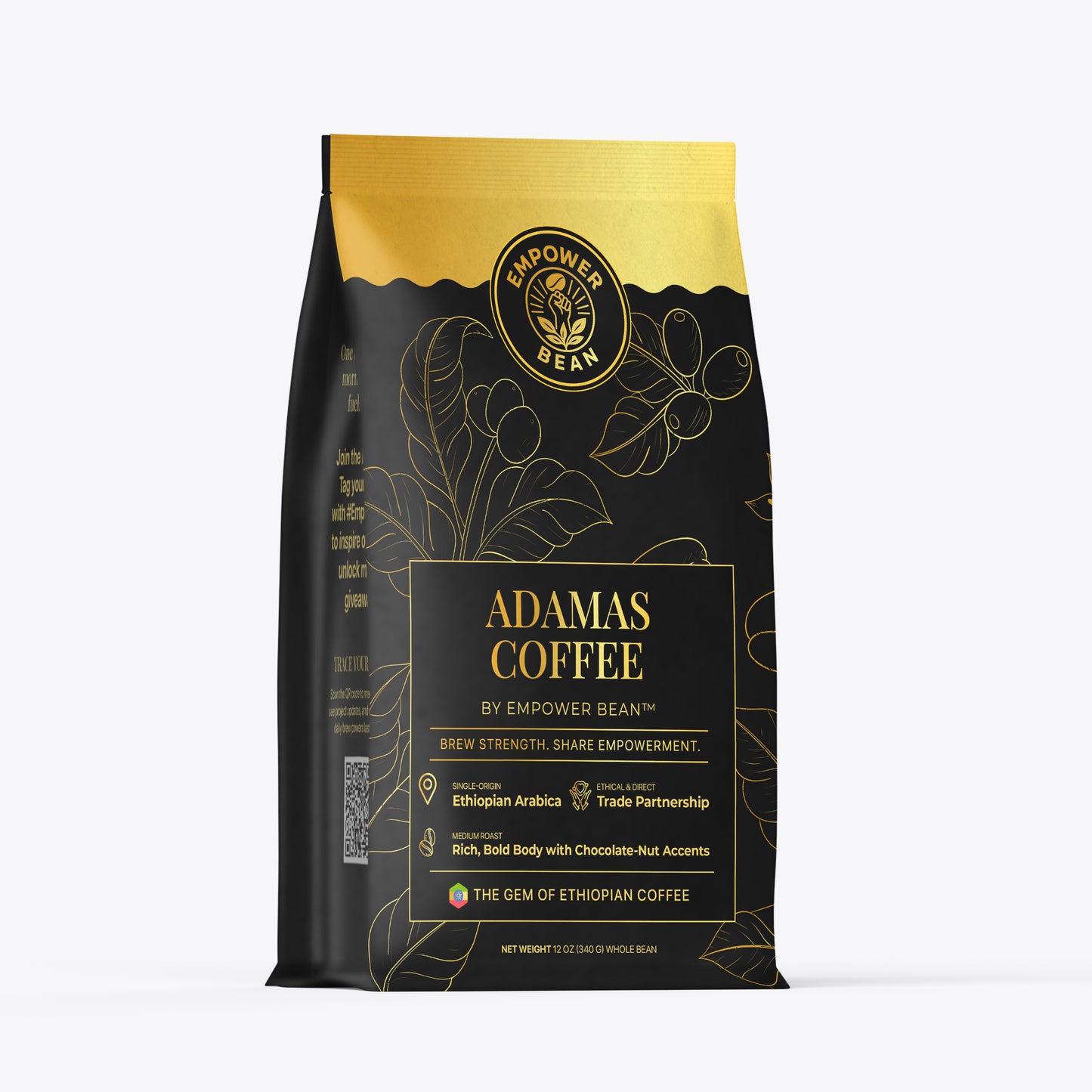 ADAMAS COFFEE by Empower Bean — Ethiopian Specialty Coffee (Small-Batch Roasted)